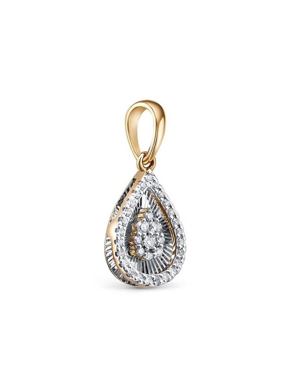 Подвеска с бриллиантами 32893-159-00-00 из красного золота VESNA jewelry