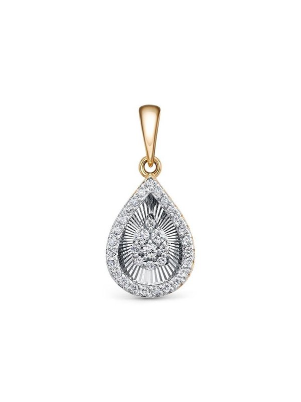 Подвеска с бриллиантами 32893-159-00-00 из красного золота VESNA jewelry
