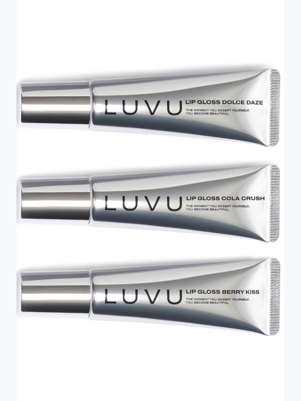 LUVU LIP TRIO: DOLCE DAZE, COLA CRUSH, BERRY KISS