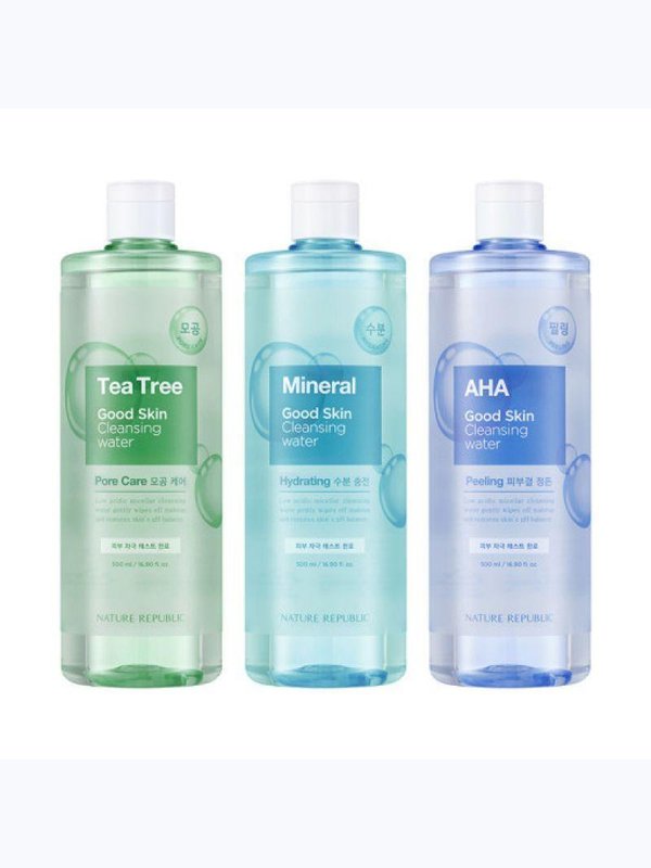 Очищающая вода с ампульным эффектом Good Skin Ampoule Cleansing Water 500ml AHA