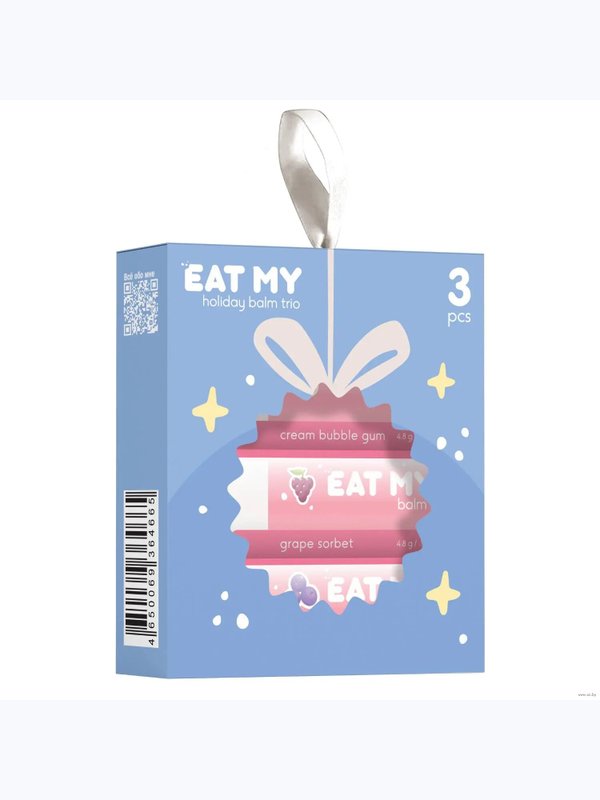 EAT MY набор бальзамов для губ, 3 шт Сrushed candy series