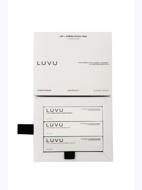 LUVU НАБОР LIP+CHEEK TRIO