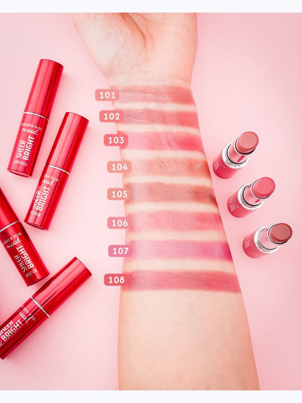 Golden Rose Mood Sheer Bright Lipstick