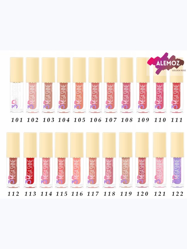 Golden Rose 3D Mega Shine Lipgloss