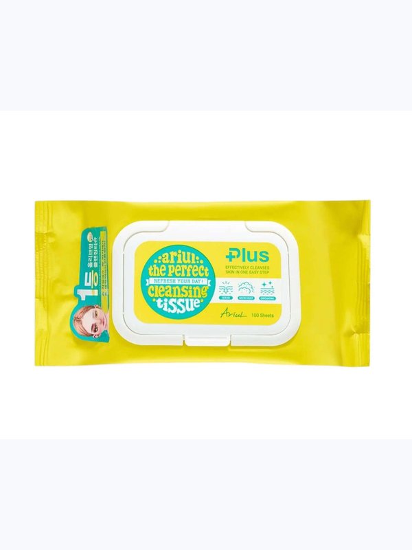ARIUL САЛФЕТКИ ОЧИЩАЮЩИЕ не содержат ПАВ THE PERFECT CLEANSING TISSUE PLUS