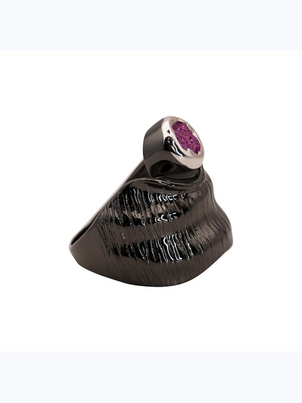 AY-R077-1-X-WB-Pin-X-X Кольцо (Ag 925)