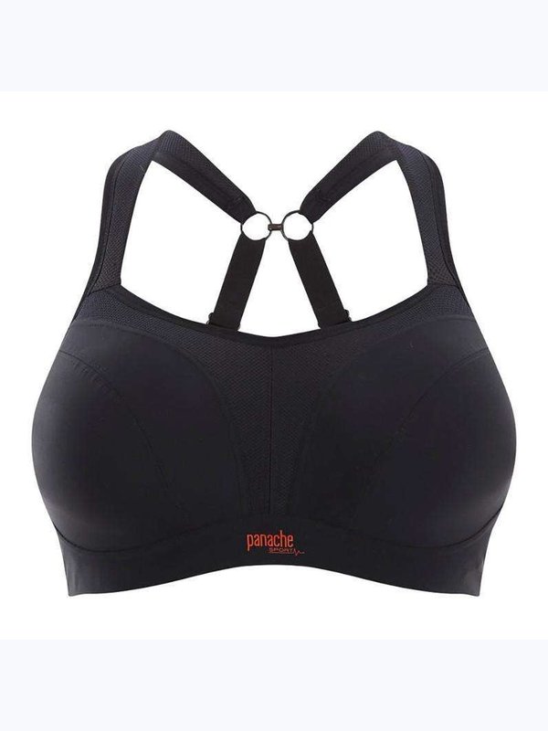 Sport bra, 5021 формованная чашка, бежевый, черный