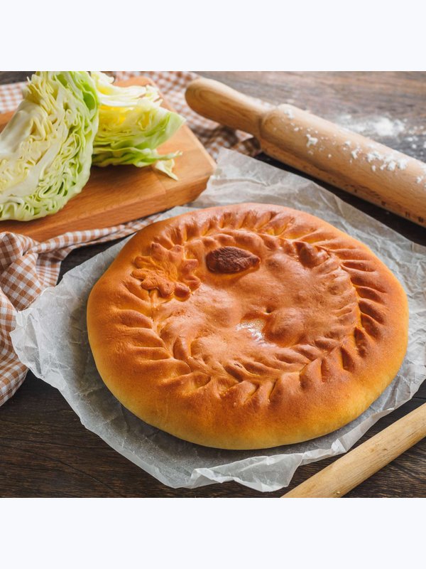 Пирог с капустой и яйцом