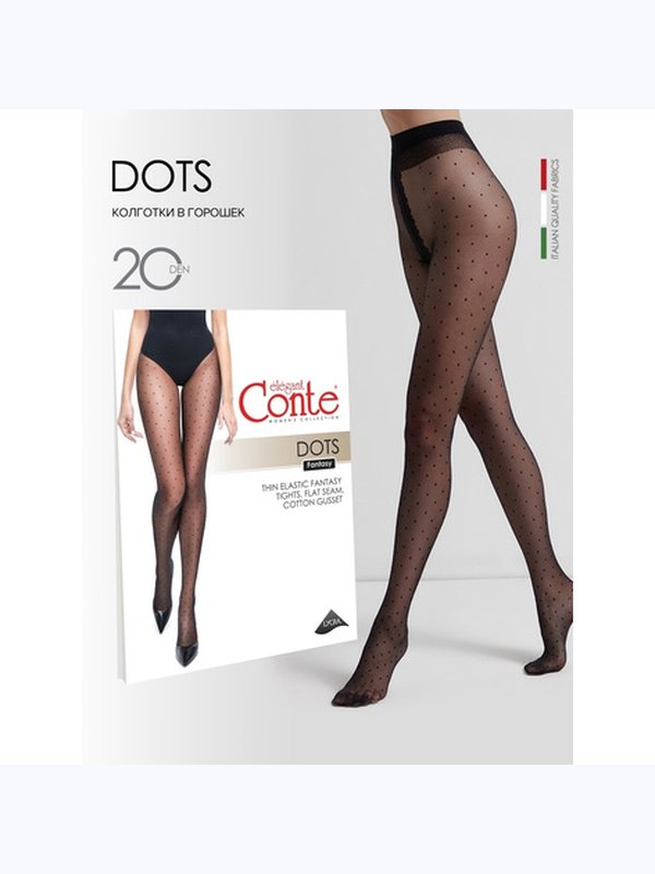 Conte Dots 20 DEN  (рисунок мелкий горох)