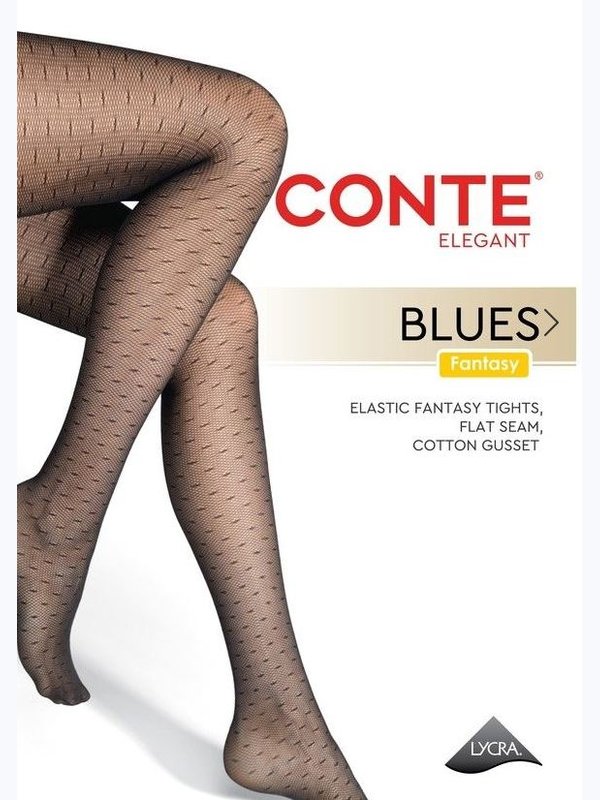 Conte Blues 40 DEN (мелкую сеточку с горизонтальными линиями)
