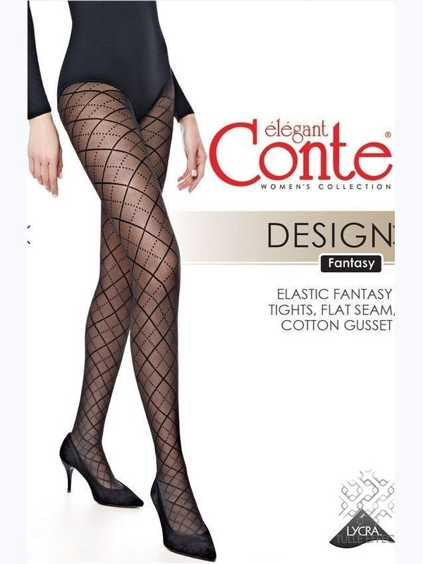 Conte Design 30 DEN (с геометрическим рисунком «ромбы»)