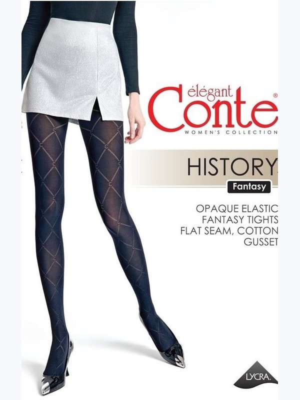 Conte History 50DEN (c геометрическим рисунком «ромбы»)