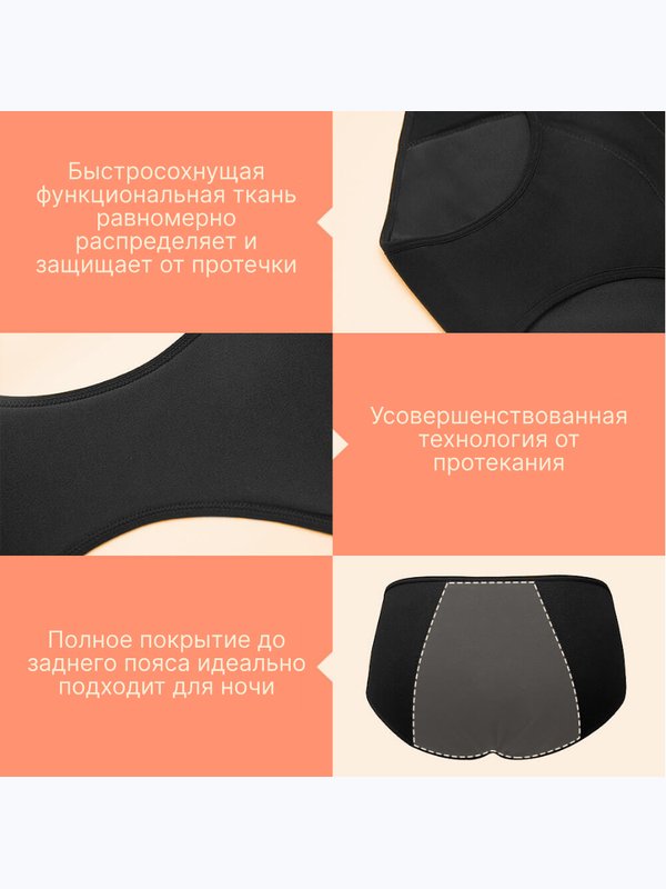 Менструальные трусы Besophli LY 903  Yoo Time (защита  5 капель)