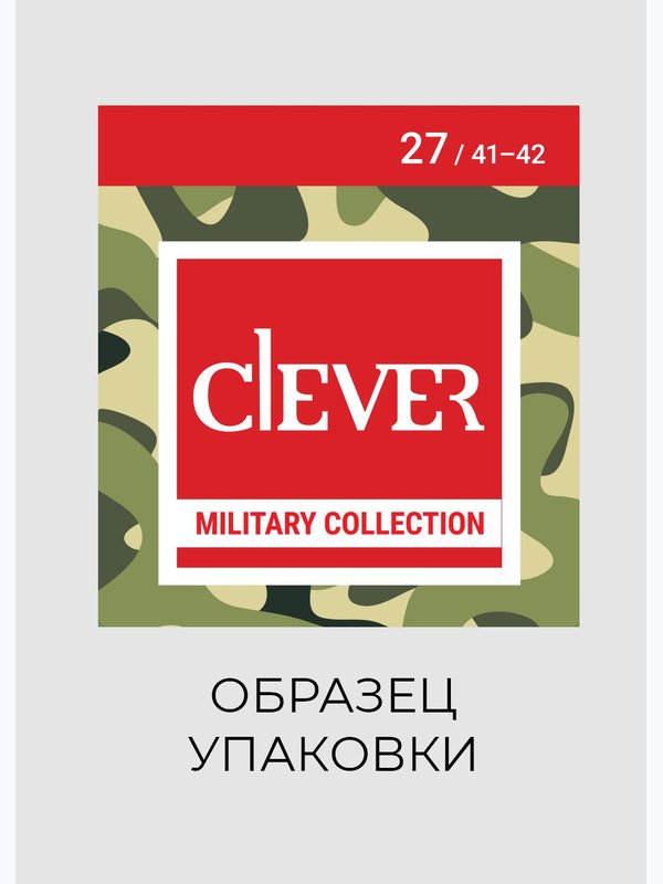 Носки мужские CLE н/м К6567Л хл+эл 23Ф