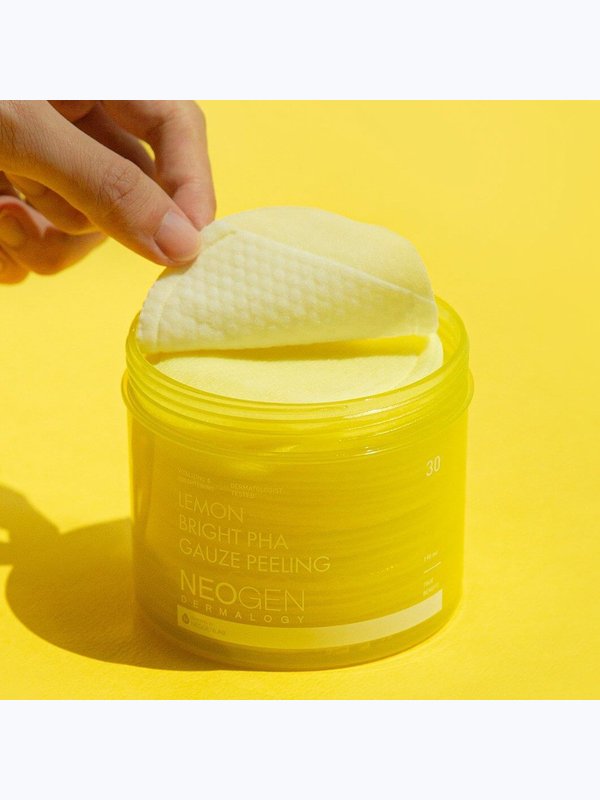 Осветляющие пилинг-пэды с лимоном Neogen Dermalogy Lemon Bright PHA Gauze Peeling