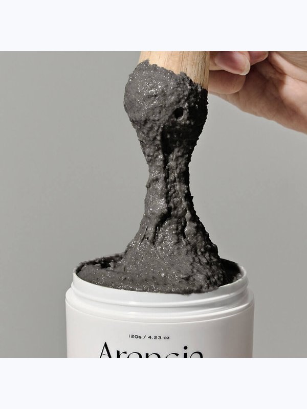 Очищающее средство с чёрным чаем и юдзу Arencia Black Tea Rice Mochi Cleanser