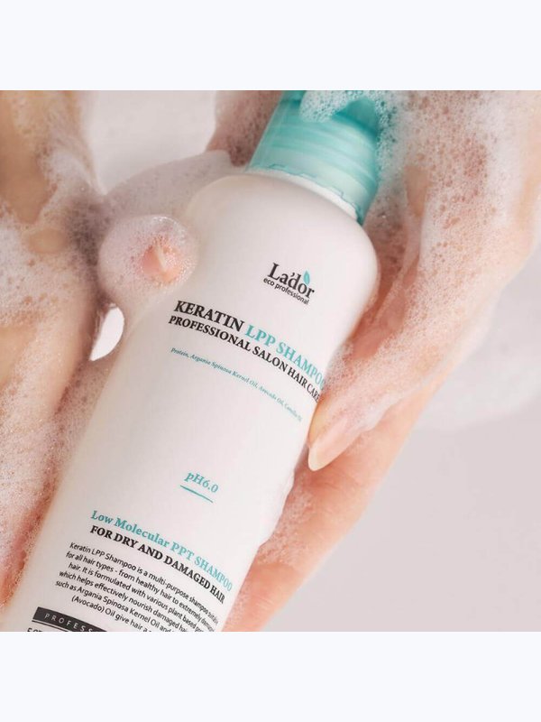 Бессульфатный протеиновый шампунь Lador Keratin LPP Shampoo 150 мл