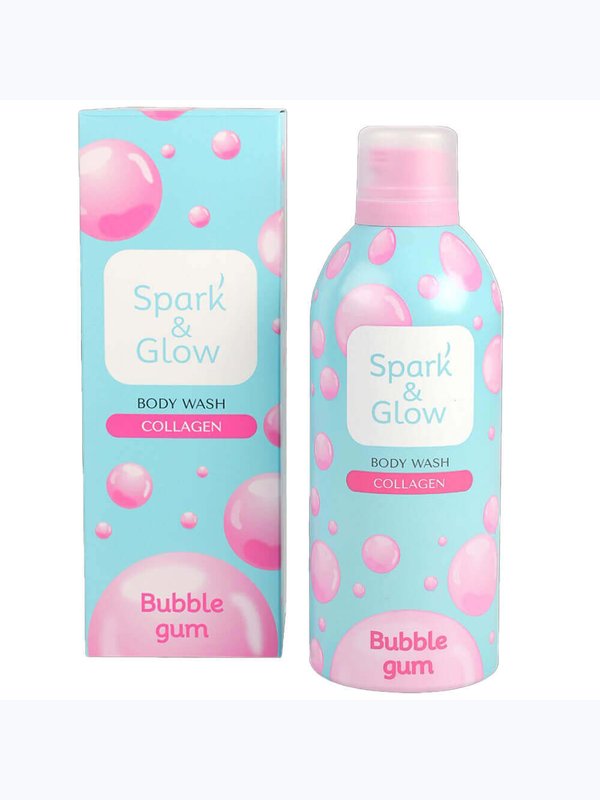 Гель-мусс для душа с ароматом жвачки Spark&Glow Bubble Gum Body Wash