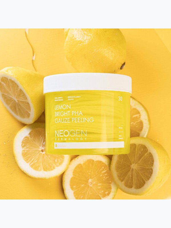 Осветляющие пилинг-пэды с лимоном Neogen Dermalogy Lemon Bright PHA Gauze Peeling