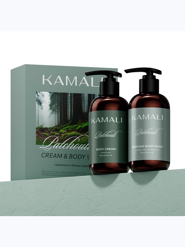 Набор из крема для тела и геля для душа Patchouli Kamali