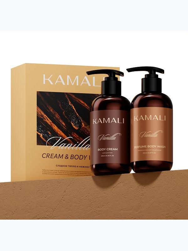 Набор из крема для тела и геля для душа Vanilla Kamali