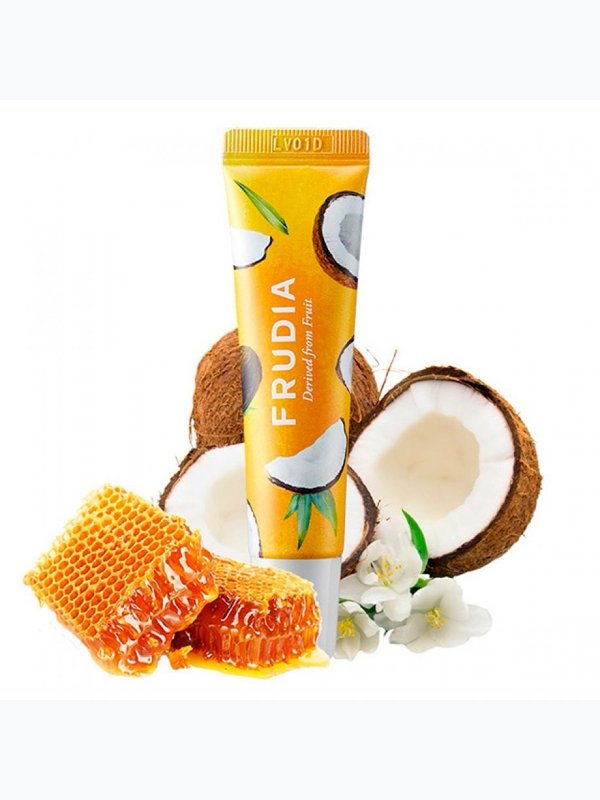 Смягчающий крем для губ с кокосом Frudia