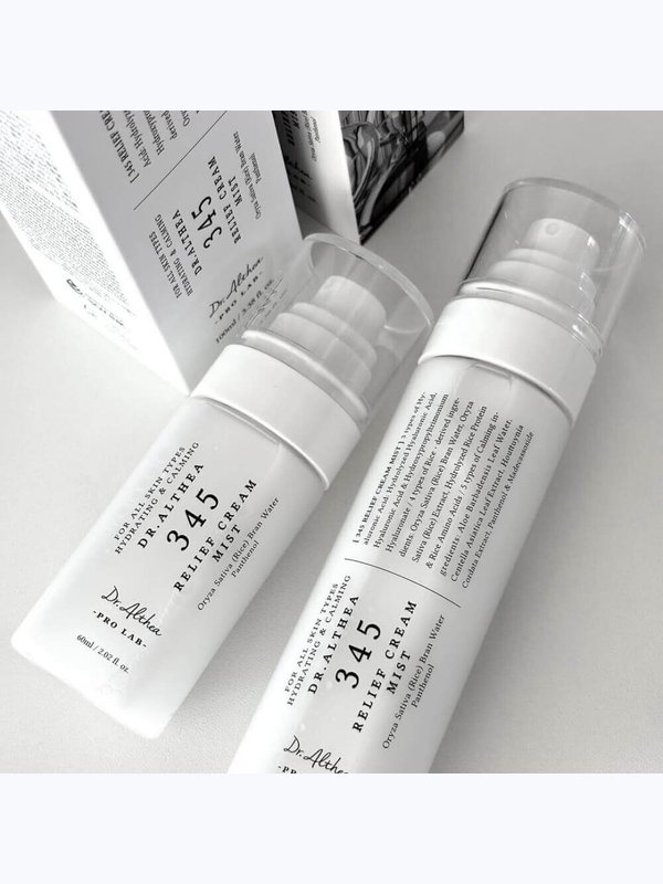 Успокаивающий мист с гидролатом риса и пантенолом Dr. Althea 345 Relief Cream Mist 100 ml.