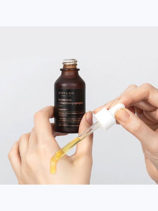 Антиоксидантная сыворотка с комплексом ягод Mary&May Idebenone + Blackberry Complex Serum