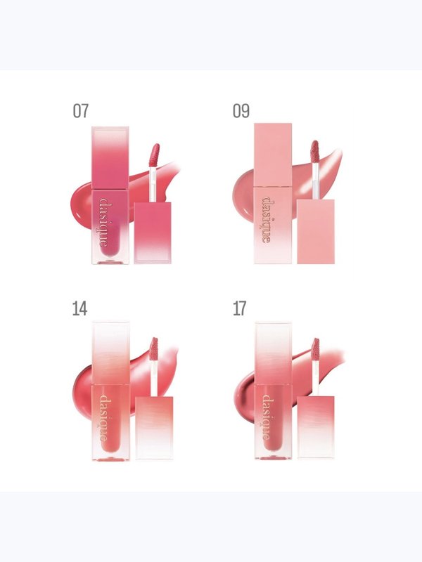 Глянцевый увлажняющий тинт для губ 14 Peach Crush Dasique