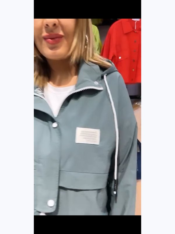 Bunda zelená háky Stella
