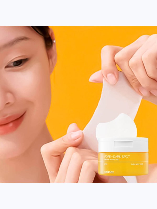Тонер-пэды для выравнивания тона кожи Celimax Pore+dark spot brightening pad 40шт