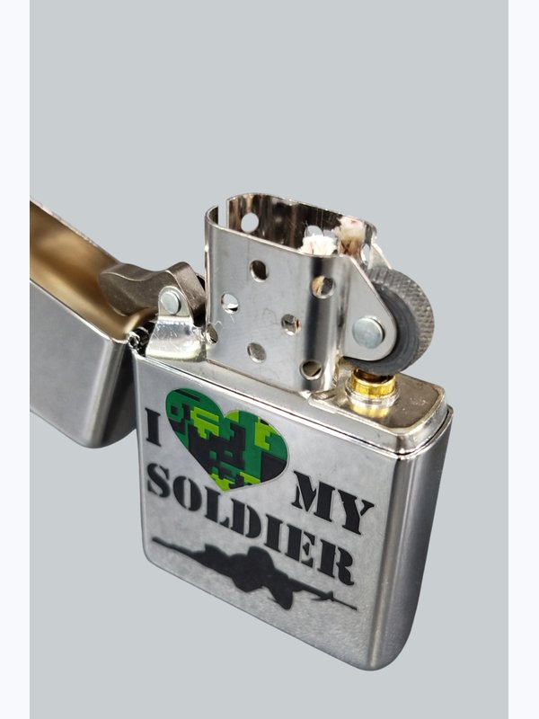 Зажигалки Zippo Любящее сердце, С любовью моему солдату