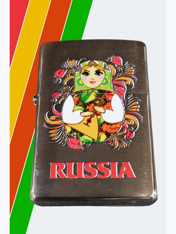 Зажигалка Zippo РОССИЯ, Матрешка2, Паук