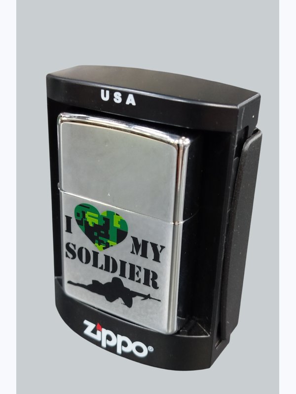 Зажигалки Zippo Любящее сердце, С любовью моему солдату