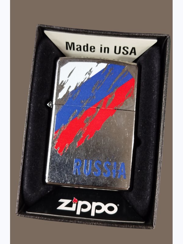 Зажигалки ZIPPO Поцелуй меня, я русская; Российский Флаг; Матрешка