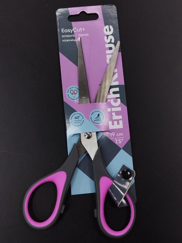 Ножницы EasyCut+ 19 см, резиновые вставки Эрих Краузе кк 30876