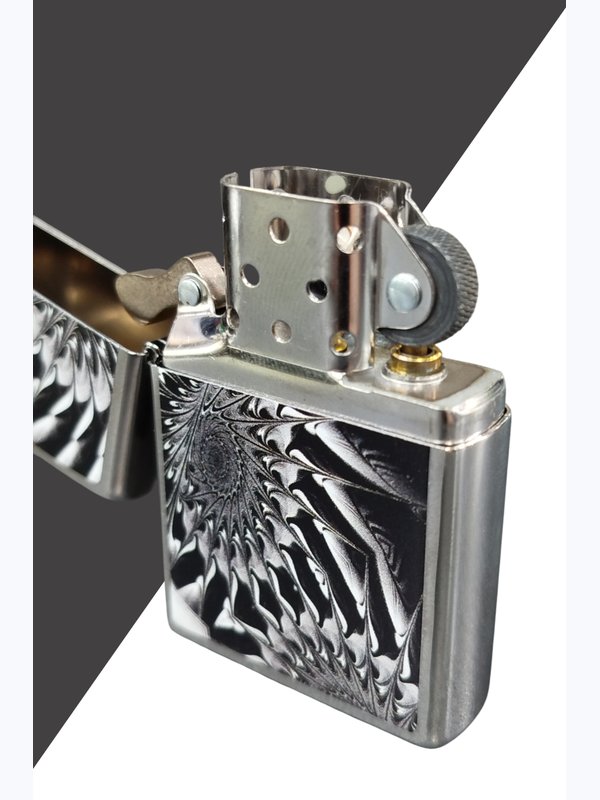 Зажигалка Zippo Отпечаток ноги на песке, Металлический абстракт, Ковбойская пара