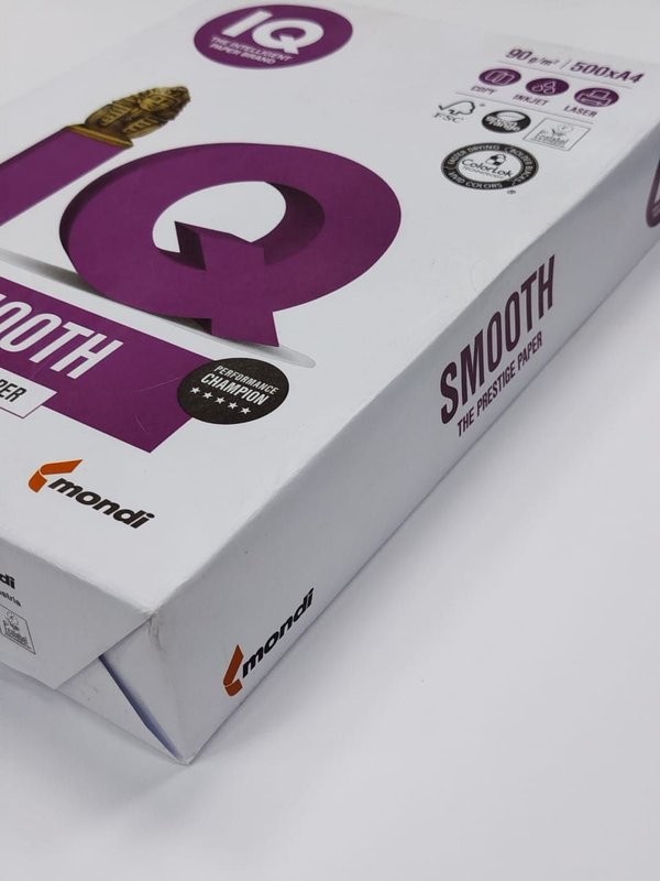 Бумага для цифровой печати IQ А4, 90г/м2, 500 листов mondi кк 19460