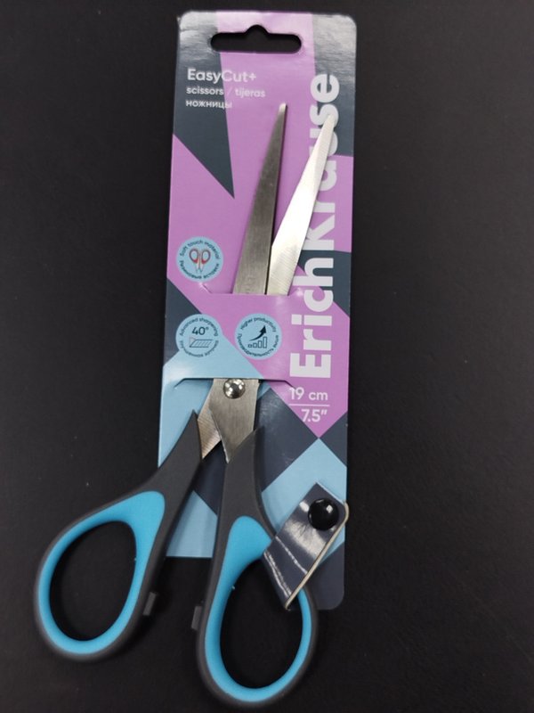Ножницы EasyCut+ 19 см, резиновые вставки Эрих Краузе кк 30876