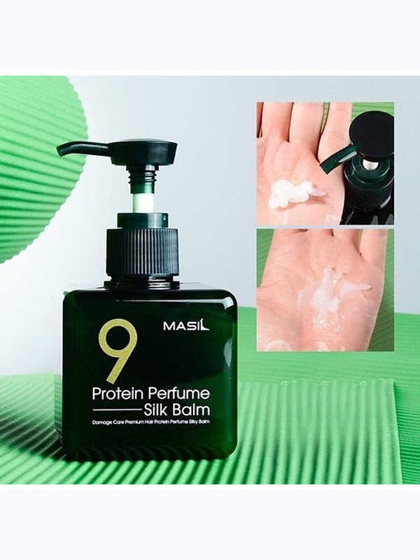 Несмываемый бальзам для поврежденных волос MASIL 9PROTEIN PERFUME SILK BALM, 180мл
