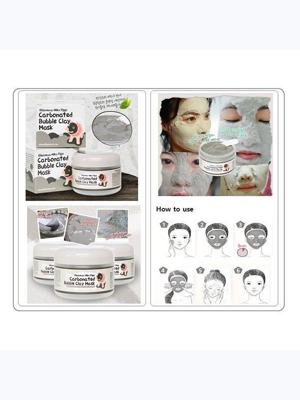 Пузырьковая маска ELIZAVECCA Milky Piggy Carbonated Bubble Clay Mask