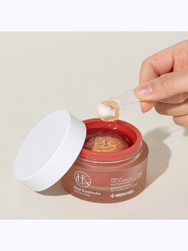 Двойной крем с 50% комбучи и церамидами MEDIPEEL⁺ Hyal Kombucha Tea-Tox Cream (50ml)