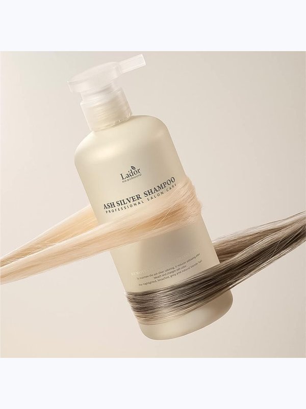 Увлажняющий оттеночный шампунь для светлых волос Lador Ash Silver Shampoo