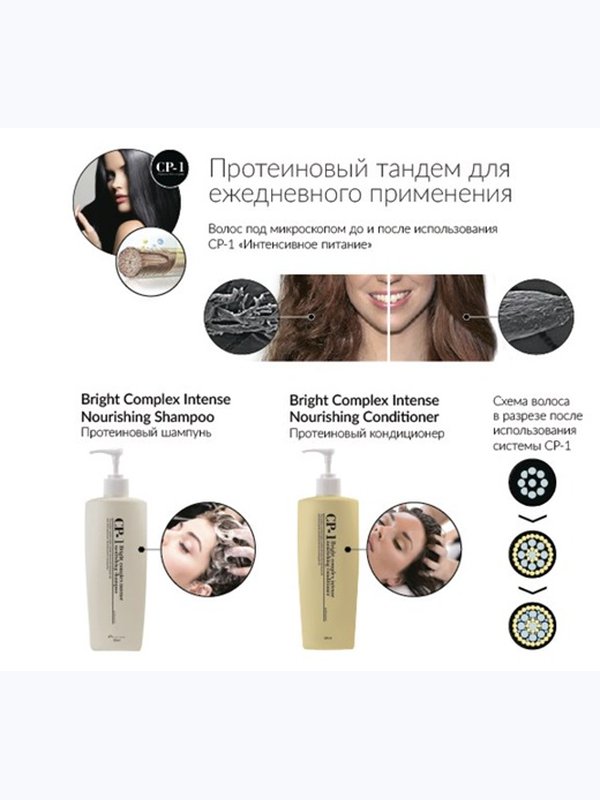 [ESTHETIC HOUSE] Шампунь для волос ПРОТЕИНОВЫЙ CP-1 BC Intense Nourishing Shampoo Version 2.0