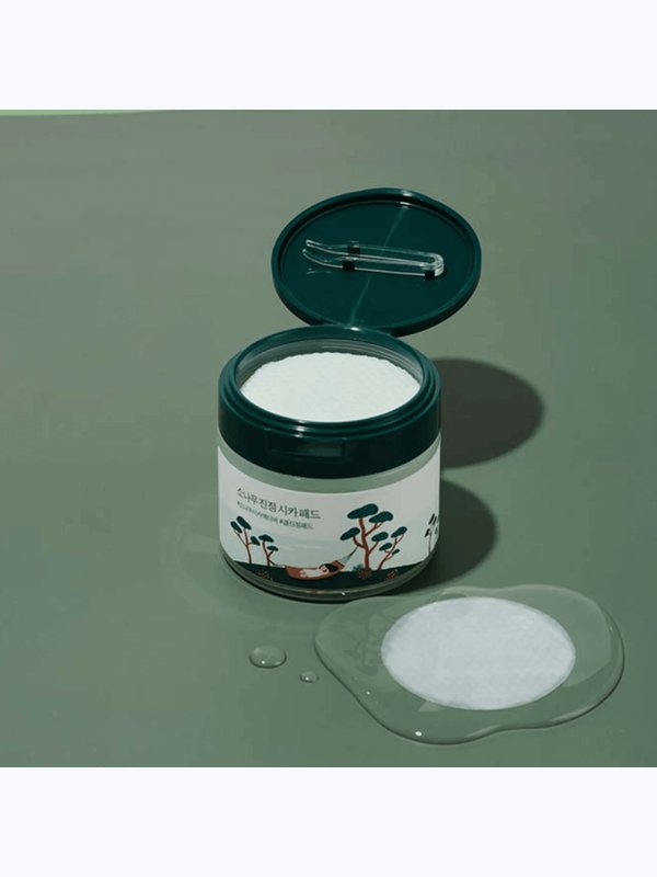 Пэды с экстрактами сосны и центеллы Round Lab Pine Calming Cica Pad, 50шт