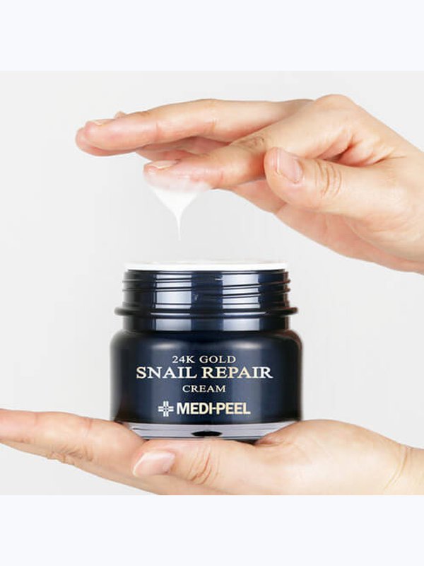 Премиум крем с улиткой и 24К золотом MEDIPEEL⁺ 24K Gold Snail Repair Cream (50g)