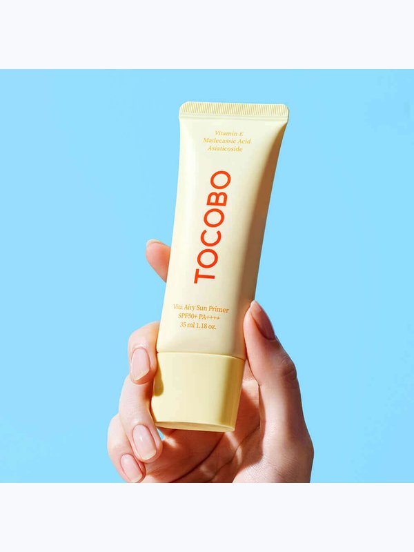 Солнцезащитный праймер для сужения пор Tocobo Vita Airy Sun Primer SPF50+ PA++++
