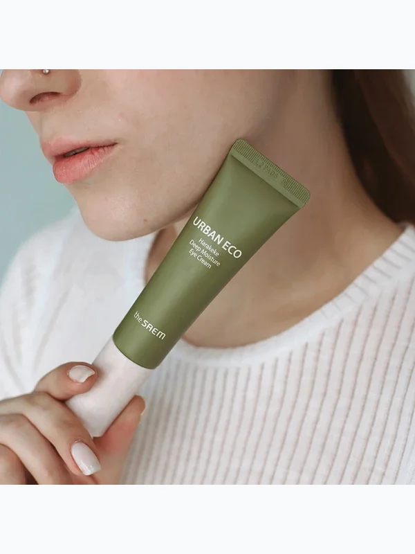 Глубокоувлажняющий крем для век с корнем льна The Saem Urban Eco Harakeke Deep Moisture Eye Cream, 3