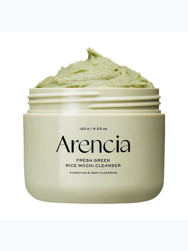 Очищающее средство с зелёным чаем и центеллой Arencia Fresh Green Rice Mochi Cleanser, 120 g