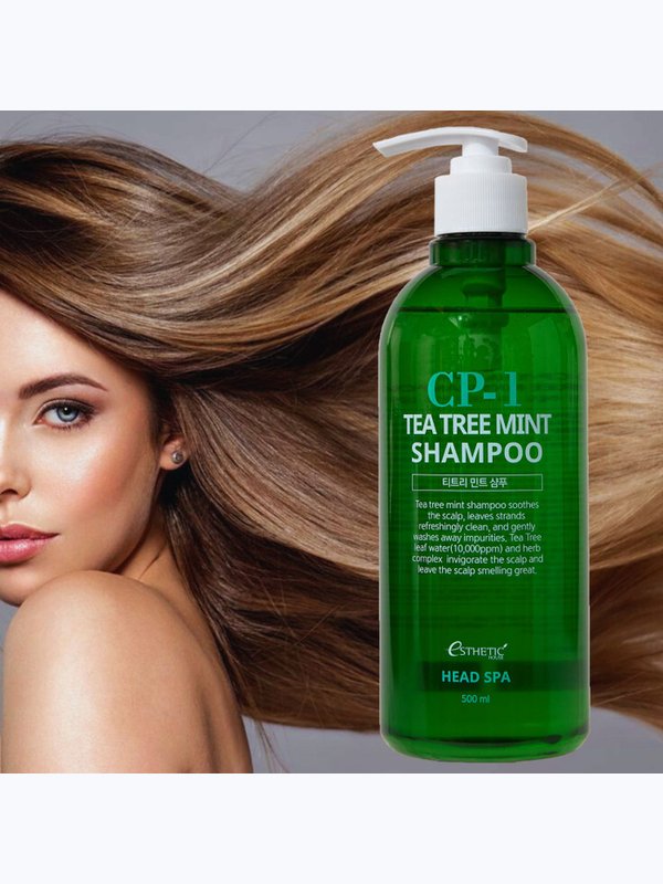[ESTHETIC HOUSE] Шампунь для волос УСПОКАИВАЮЩИЙ CP-1 TEA TREE MINT SHAMPOO, 500 мл